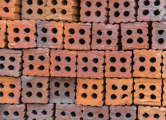 Stack of red brick