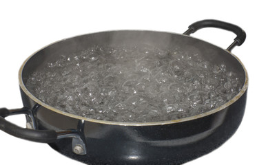 Boiling Water In A Pan