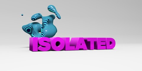 Fototapeta premium ISOLATED - color type on white studiobackground with design element - 3D rendered royalty free stock picture. This image can be used for an online website banner ad or a print postcard.