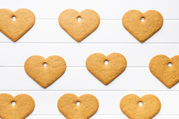 Gingerbread shape heart.