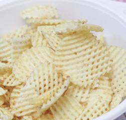 detail of fried potatoes