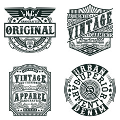 Obraz premium set of tee shirt print designs