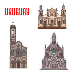 Fototapeta premium Uruguay tourist attraction, architecture landmarks