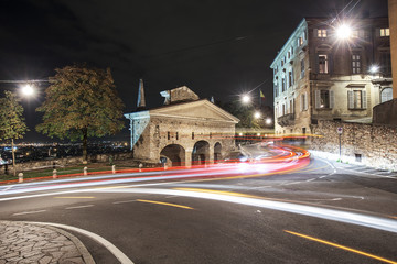 Bergamo porta san giacomo , night