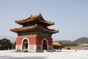 Obraz premium clear dangling.China in the qing dynasty emperor mausoleum