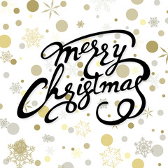 Merry Christmas lettering design