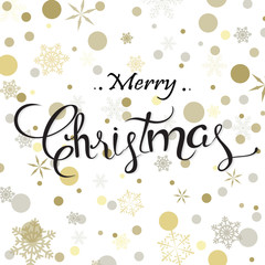 Merry Christmas lettering design