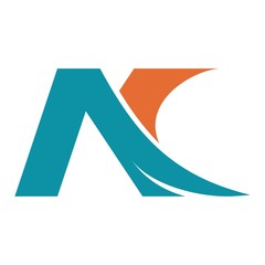Abstract AC letter initial logo design