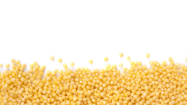 millet isolated one edge