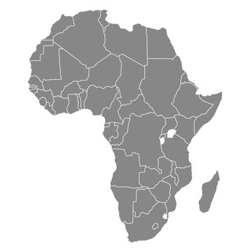 Detailierte Afrikakarte
