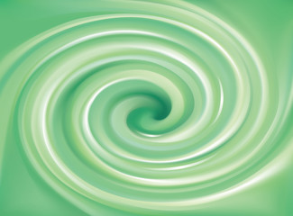 Vector background of bright green swirls