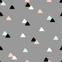 No drill blackout roller blinds Grey Seamless Abstract Pattern