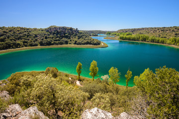 Naklejka premium Laguna Conceja, Parque Natural Lagunas de Ruidera, España