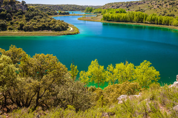 Fototapeta na wymiar Conceja lagoon, Ruidera Natural Park, Castilla La Mancha (Spain)