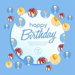 Happy Birthday Elements : Vector Illustration 