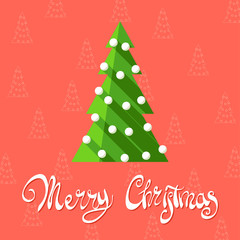 Fototapeta na wymiar Graphic Christmas Tree