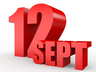 September 12. Text on white background.