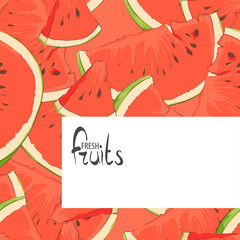 Background of watermelon slices