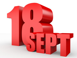 September 18. Text on white background.