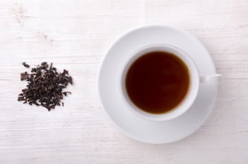 Black tea. Highest class tea every day.