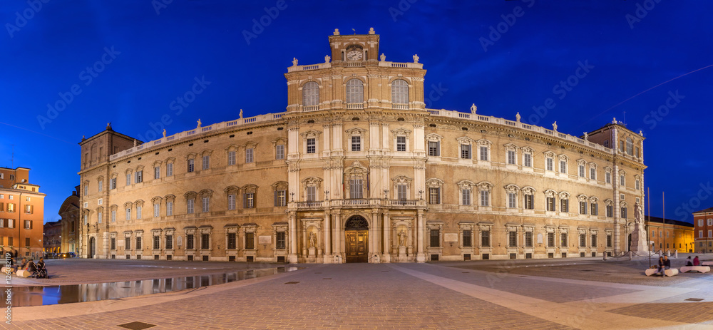 Wall mural ducal palace on piazza roma in modena