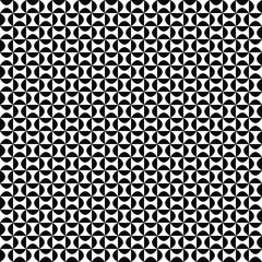 Seamless geometric monochrome curved shape pattern