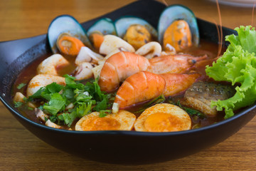 Seafood Noodles Soup