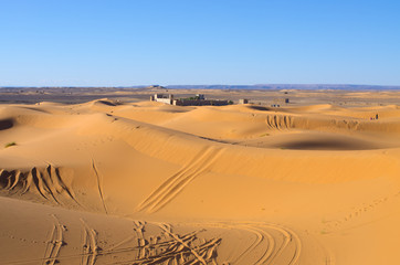 Fototapeta na wymiar Sahara desert in Morocco