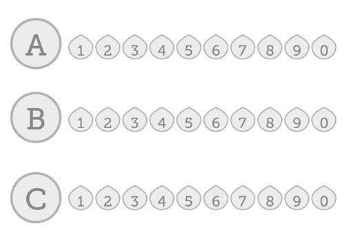 ABC and 10 numbers for sequence identifiers