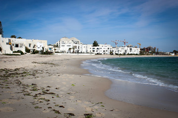 Mediterranean coast of the city of Sousse, Tunisia