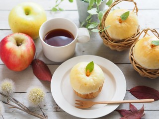 りんごの形のパン