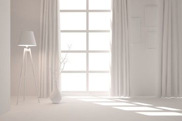 Modern interior with furniture