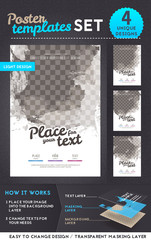 Set of templates for poster of flyer design