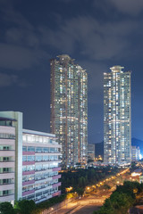 Obraz premium High rise residential buildings in Hong Kong
