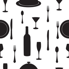 Seamless kitchen pattern