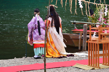 Ceremony of the princess Saioh, at Arashiyama Kyoto Japan
斎宮行列　京都
