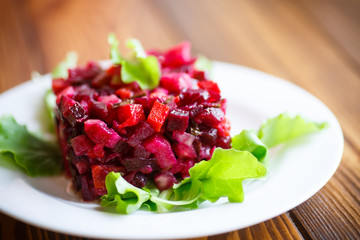 vinaigrette salad of boiled vegetables