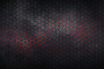 hexagon background and texture. - obrazy, fototapety, plakaty