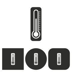 Thermometer - vector icon.