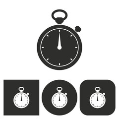 Stopwatch - vector icon.