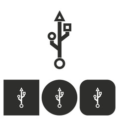 Usb - vector icon.
