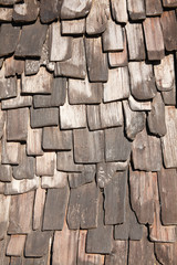 Old distressed brown wood tile background