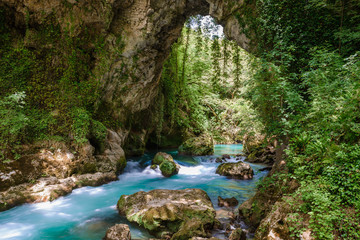 God's bridge in Lithino, Greece
