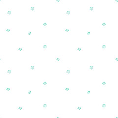 cute lovely blue flowers on white background seamless vector pattern illustration

