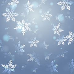 Fototapeta na wymiar background with snowflakes, vector