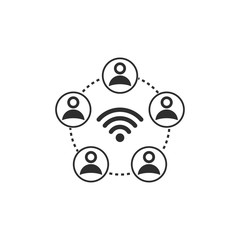 Network - vector icon.