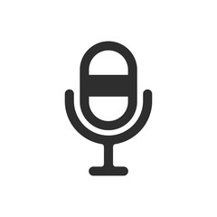Obraz premium Microphone - vector icon.