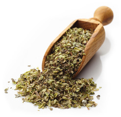 Scoop of pizza spices