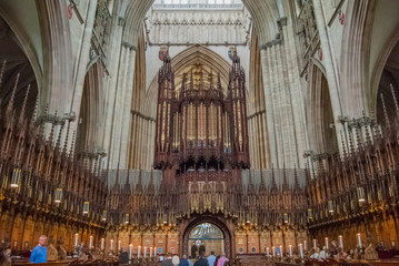 Choir, York Minister, England  - obrazy, fototapety, plakaty