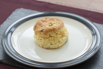 A single cheese scone